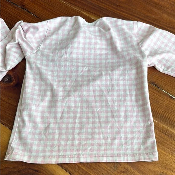 Little Bear Smocks Pink Checkered Kids Pajamas 3T - Picture 7 of 7